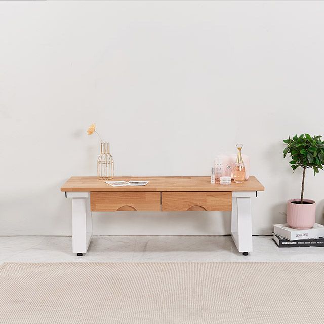 가구의서 CZ3100B 원목 좌식 서랍테이블 900x350x320mm