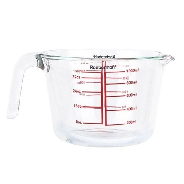 내열유리 손잡이 계량컵 1000mL 눈금컵 용량측정 - 메인 이미지