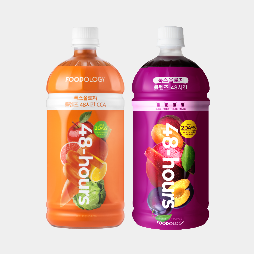 [N단독/1+1] 푸드올로지 톡스올로지 클렌즈 48시간 ABC+CCA 공복 당근 푸른 주스 제품 이미지