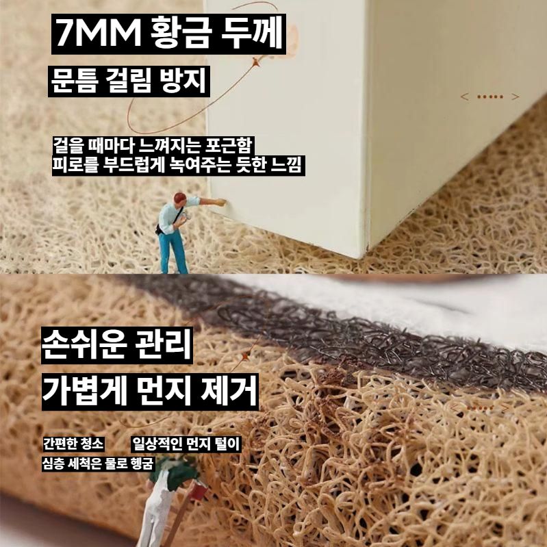 현관 PVC 발매트 미끄럼방지 입구 매트 A 60x90cm 고탄성 코일 - 상세 이미지 4