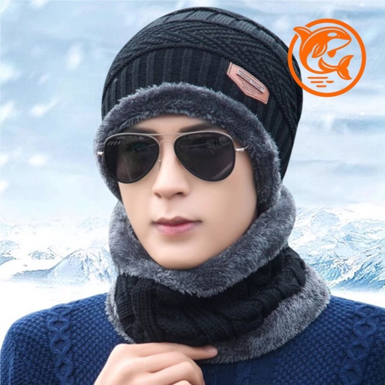겨울 방한 모자 넥워머 털 기모 스포츠용 헤드웨어 따뜻한 스타일 - 상품 이미지