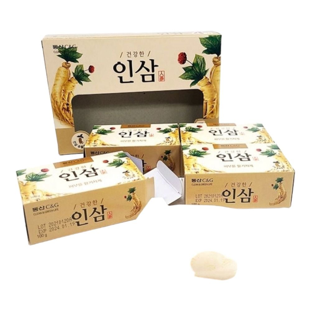 인삼추출물 식물성 건강한 인삼비누 4개입 비누4개입 - 상품 이미지
