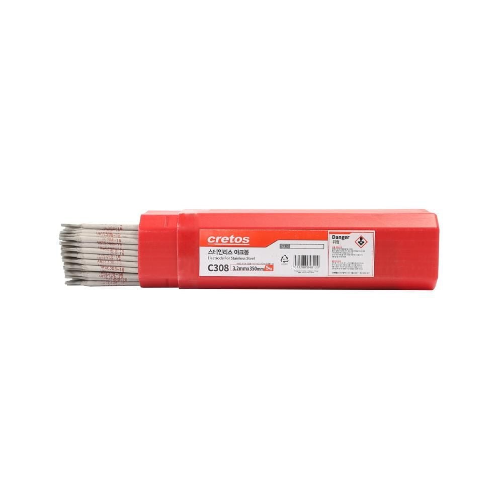 크레토스 용접봉 피복아크봉(스텐) C308 (2mm) 5kg C308 (2.0mm) - 메인 이미지