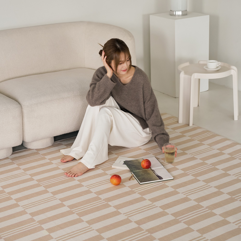 워셔블 거실 러그 물세탁 단모 사계절 먼지없는 카페트 150x200