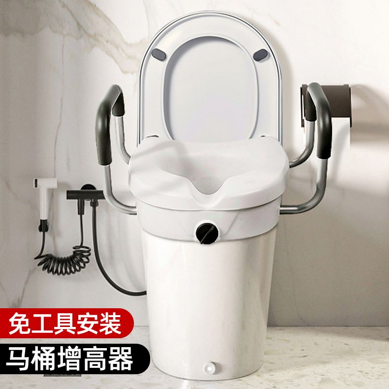 높은 변기 높이 노인용 높이조절 높은변기커버 화장실 패드 높이 16CM 무뚜껑 - 적합 높이 - 상세 이미지 2