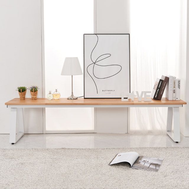 가구의서 CZ3107A 엘다 원목 낮은 테이블 1800x350x420mm