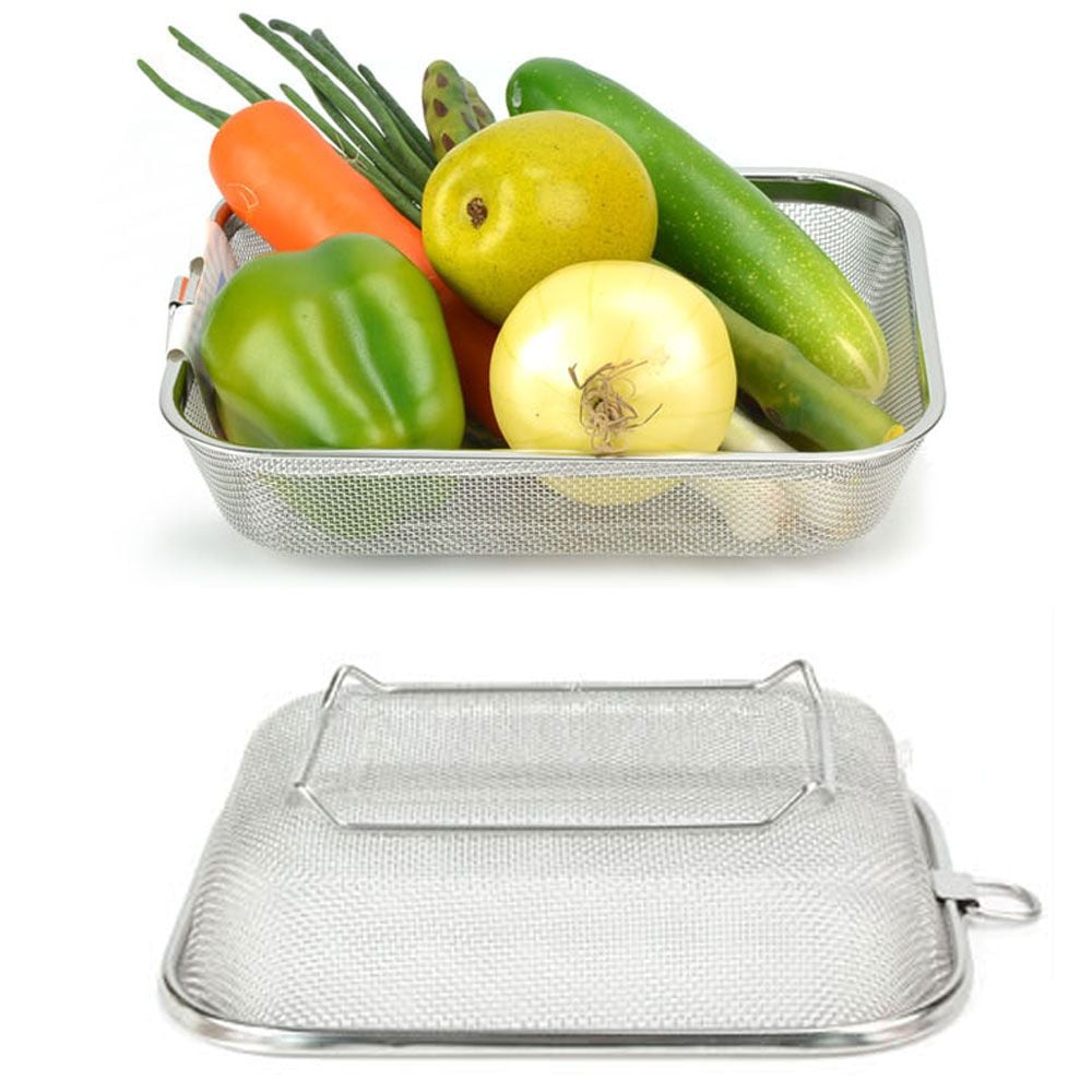스텐 27종 물빠짐 소쿠리 채망 채반 30.8x23.5cm 18호 - 상품 이미지