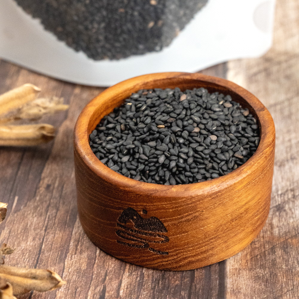 국산 [ 고소한 볶은 흑임자 150g ] 검정깨 통깨 저온 볶음 검은깨 죽 라떼 드레싱 - 상품 이미지
