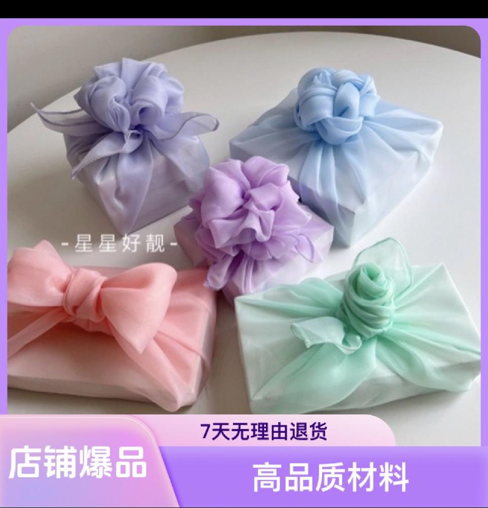 곶감 단지 원형 명절 베이킹 육각 선물 상자 포장 디저트 라이트 블루 50cm - 상세 이미지 2