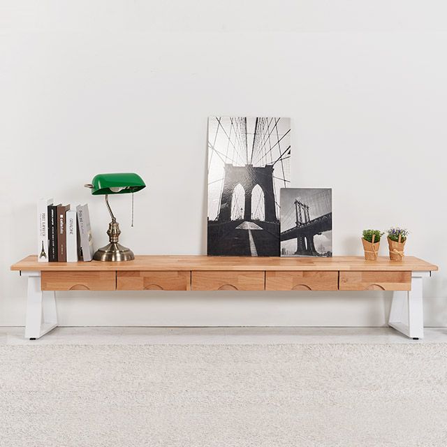 가구의서 CZ3103B 원목 좌식 서랍테이블 1800x350x320mm