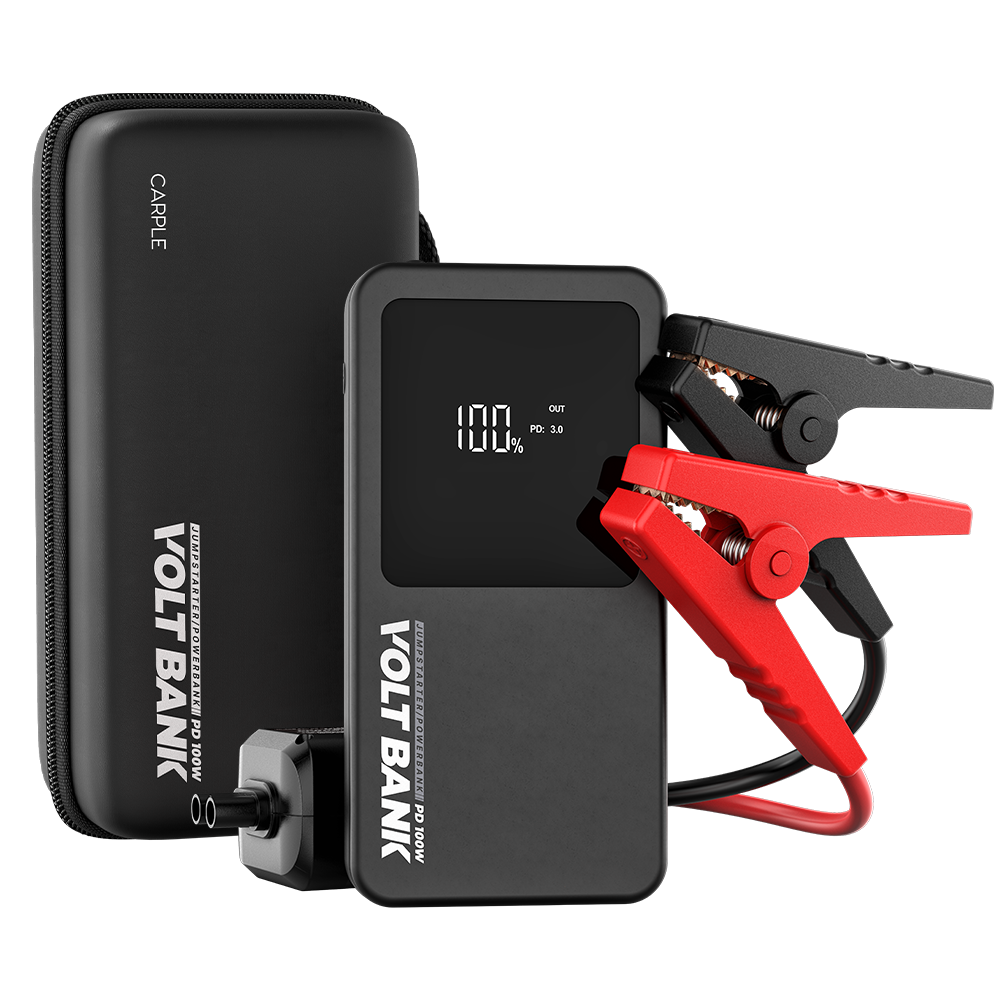 카플 자동차 스마트 점프스타터 오토바이 방전 보조배터리 배터리 충전기 볼트뱅크 100W 제품 이미지