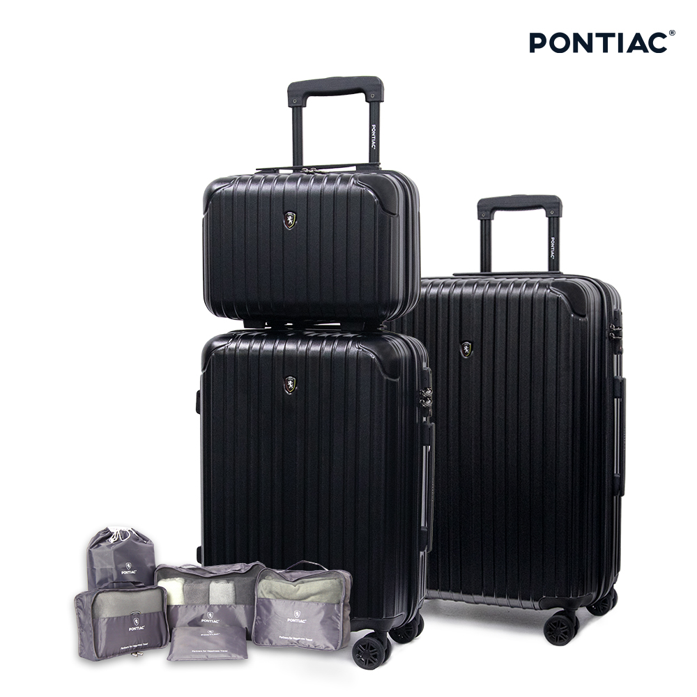 폰티악 테스 메탈 여행용 캐리어 세트 [56cm(20인치) + 65cm(24인치) + 레디백 + 파우치5종] - 상세 이미지 3