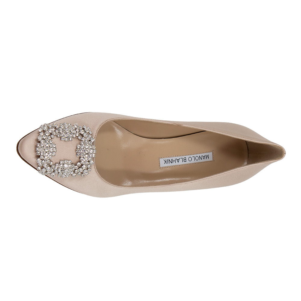 마놀로블라닉 HANGISI 새틴 펌프스 9XX 0315 0034 DNUD CLC (2025 S/S) - 상세 이미지 3