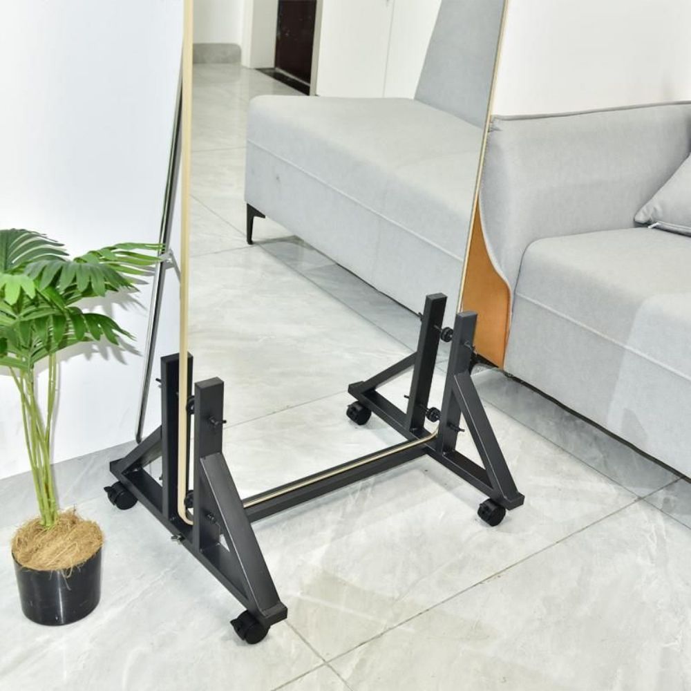 대형받침대전신거울 고정거치대 원목 일반 검정색 대형 거울 받침대 - 30-60cm - 상품 이미지