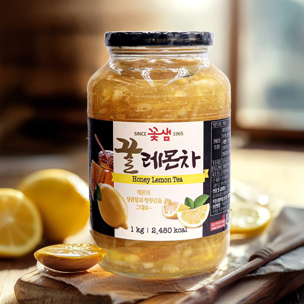 꽃샘 꿀레몬 유자 레드 자몽 석류 사과 1kg - 상품 이미지
