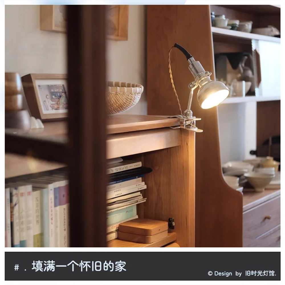 클램프 조명 단스탠드 집게 인더스트리얼 독서등 미니 - 상세 이미지 2