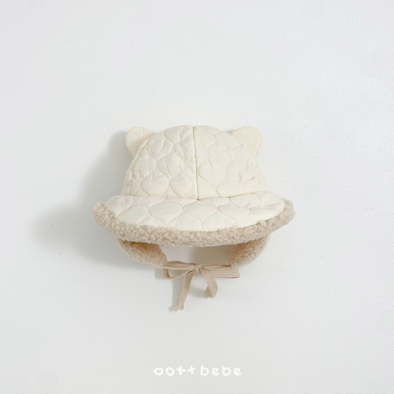 오뜨베베 6개월 한살 퀼팅베어모자 곰 귀 베이비 겨울 모자