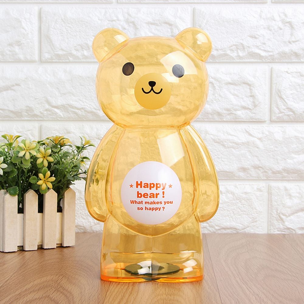 인테리어 애니멀 저금통 투명 캐릭터 팬시저금통 - 메인 이미지