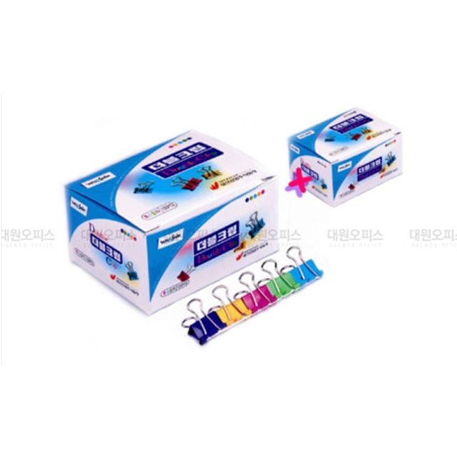 WHASHIN 칼라 더블크립 대大 30입 - 상품 이미지