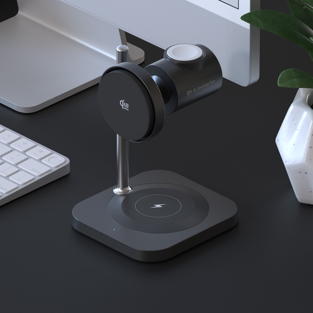 주파집 Qi2 25W 초고속 맥세이프 3in1 무선충전 스탠드 거치대 Allo-One