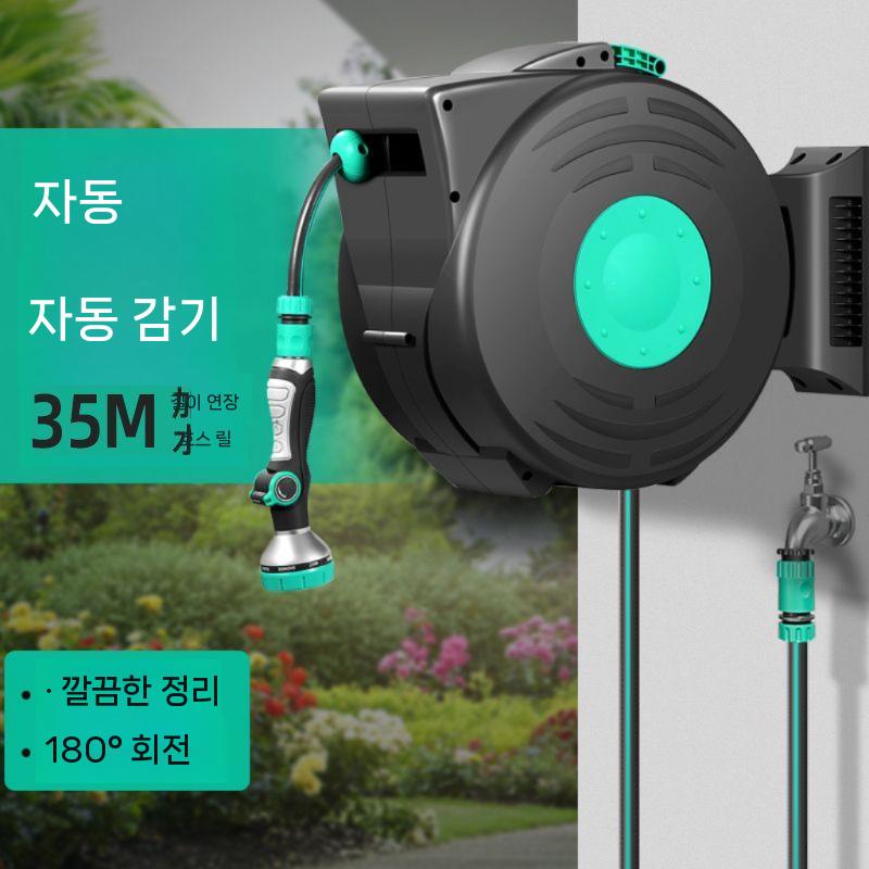 벽걸이 자동 호스릴 고압 워터릴 정원 차고지 휴대용 주방 권취기 - 상세 이미지 4