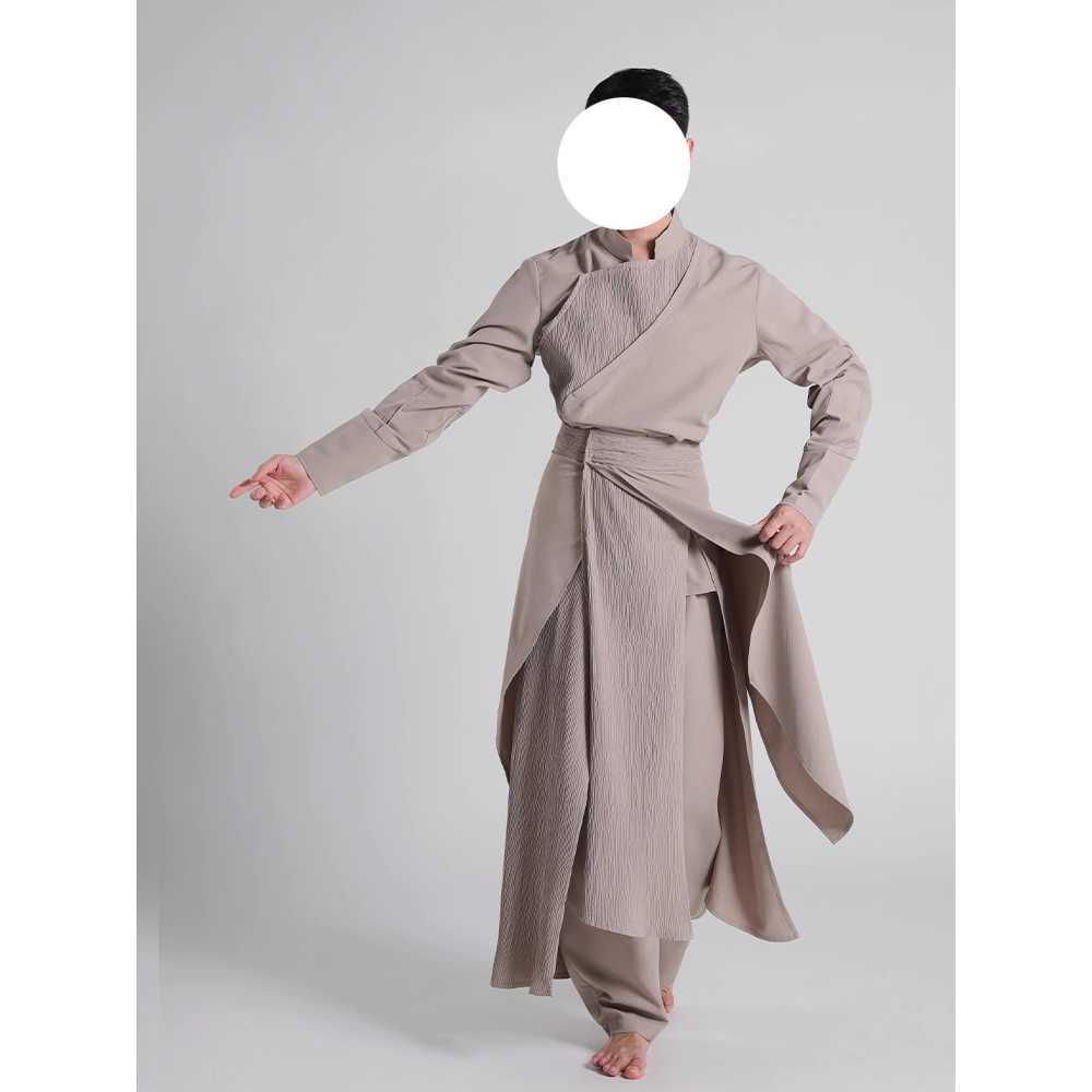 난타 의상 무용복 전통 퓨전공연 한복스타일 무대복 M 크림 - 상세 이미지 3