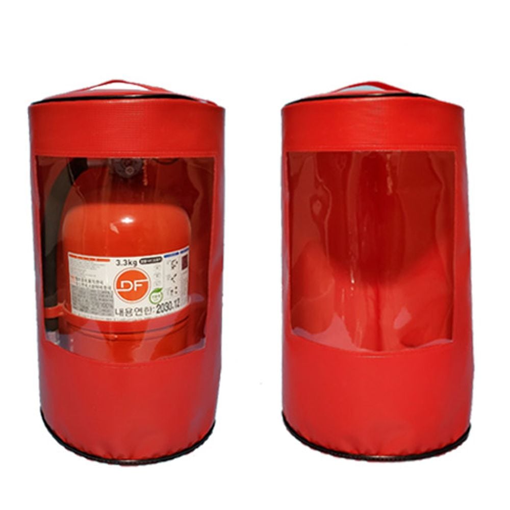 pvc 소화기 보호 커버 370x240mm 3kg급 소화기용 - 상품 이미지