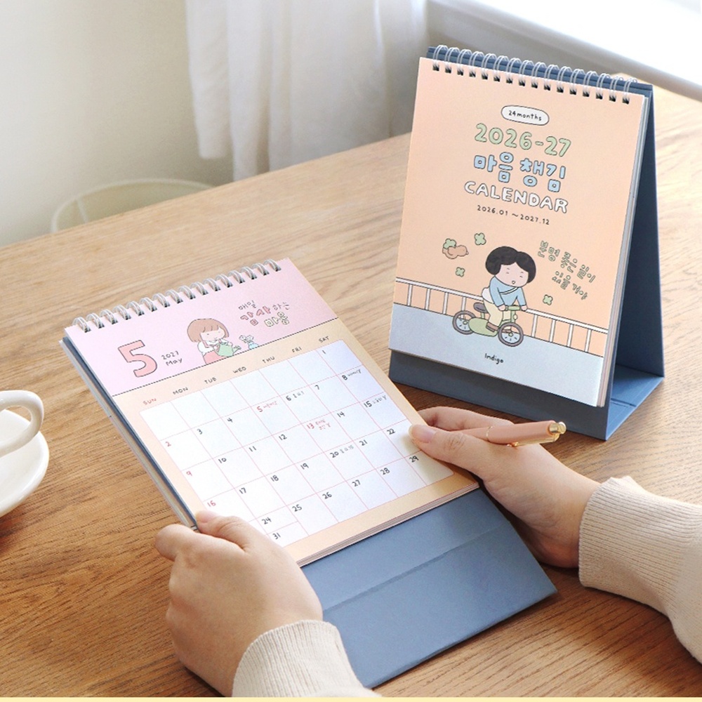 2년달력 26년 27년 탁상달력 2026년 2027년 데스크 캘린더 2026 2027 - 메인 이미지