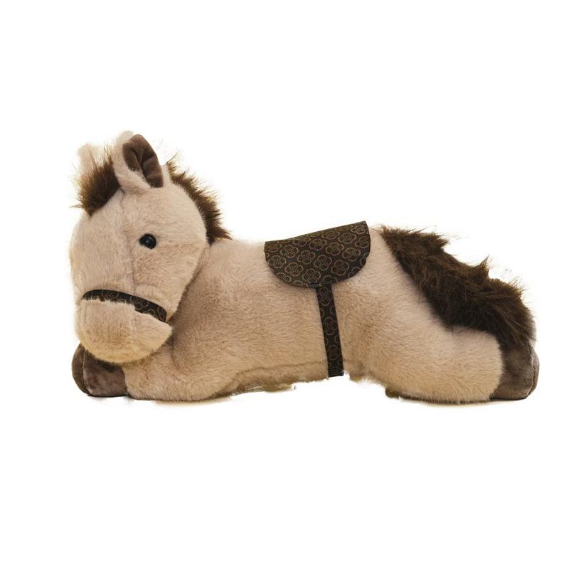 귀여운 작은 말 인형 베개 선물용 모양 브라운 30cm - 상세 이미지 5