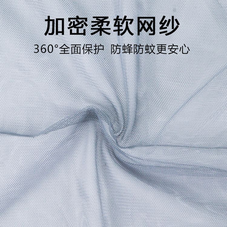벌초모자 해충 벌레 말벌 낚시 모기 방충 방충모 양봉 보호망 방지 모자 탈부착가능 모기장 - 상세 이미지 3