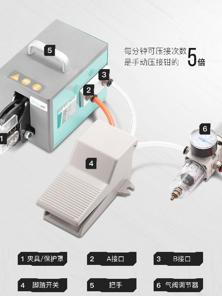 전동 유압 와이어 케이블 압착기 전기 압착 펜치 터미널 유압식 전선 - 상세 이미지 3