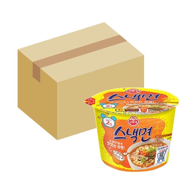 (오뚜기) 스낵면 큰컵 90g 12개입 (BOX) 컵라면 대컵 - 상품 이미지