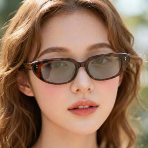 레오파드 캣츠아이 자외선차단 오벌형 긱시크 틴트 선글라스 솔직 후기 | 실사용자 리뷰 분석 - 상품 이미지 2