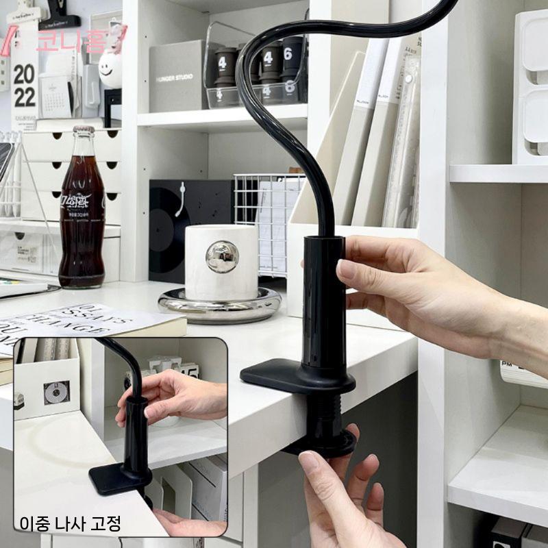 드라이기 거치대 핸즈프리 걸이 헤어 고정 드라이어 스탠드 헤어 드라이어 브래킷 - 흰색 (8 - 상세 이미지 4