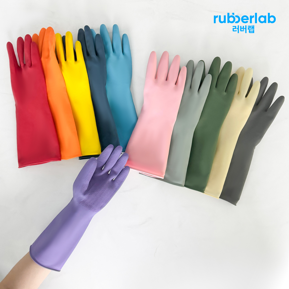 러버랩 국내산 컬러풀 고무장갑 12개 골라담기(손목/팔목/손이쏙)