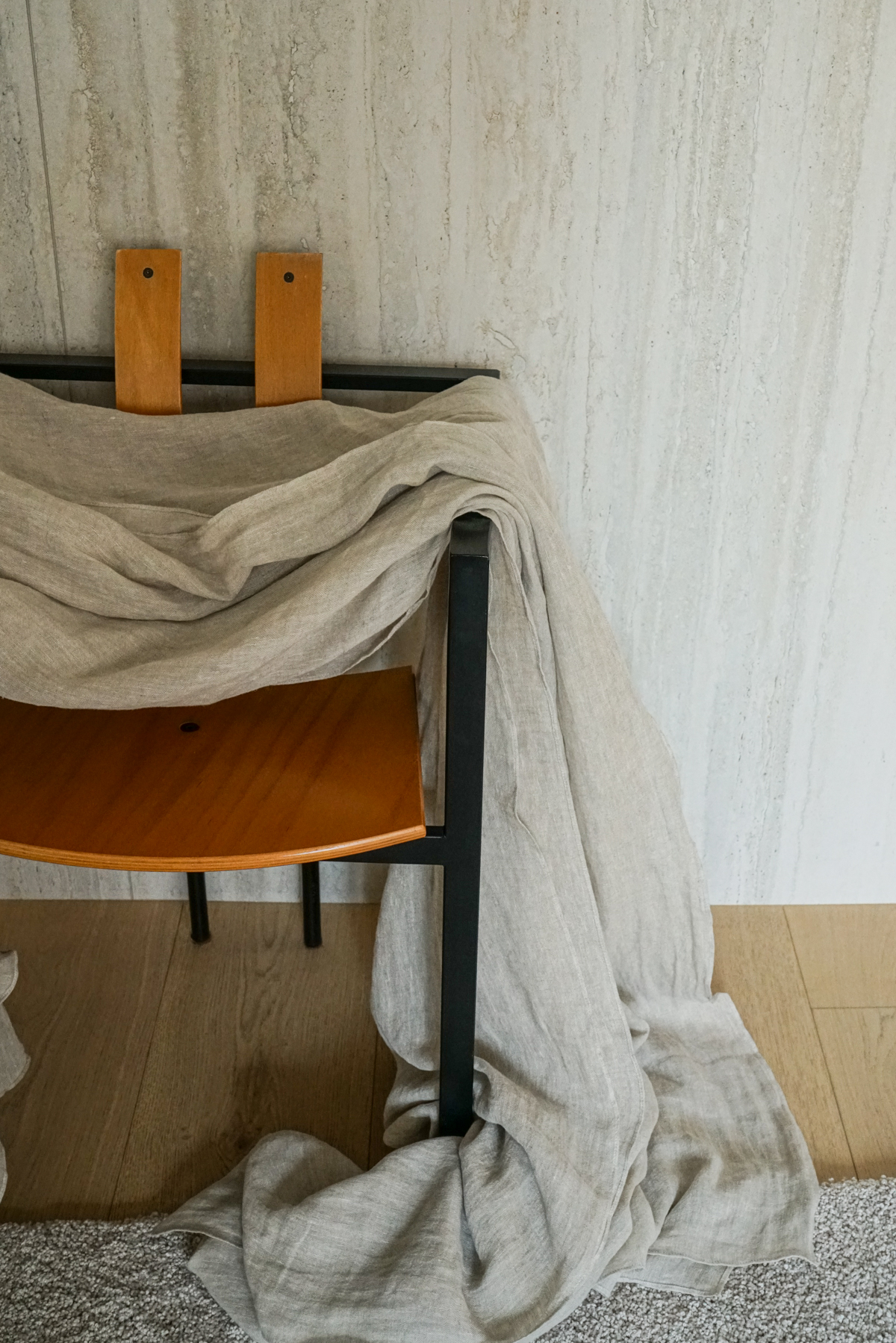 오가니크라프트 에테르 맞춤 린넨 커튼 가벼운 속커튼 내추럴베이지, 140x240cm 이미지 6