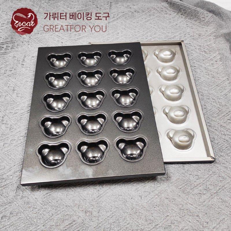 곰돌이틀 베이킹 쉬폰 마들렌틀 머핀 베이커리 제과제빵 몰드 GRT4030 - 상세 이미지 2
