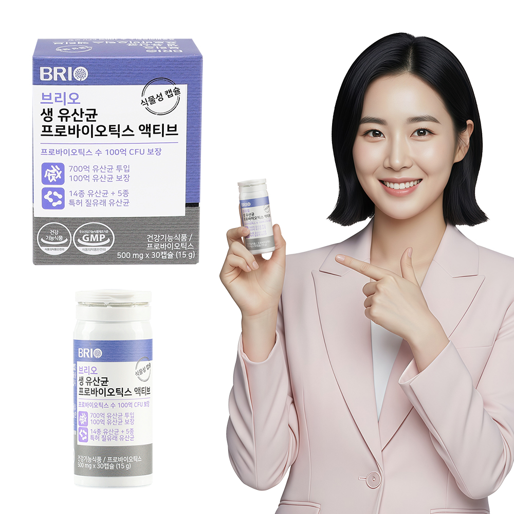 브리오 생 유산균 프로바이오틱스 액티브 / 700억 유산균 투입 30캡슐, 1개 제품 이미지