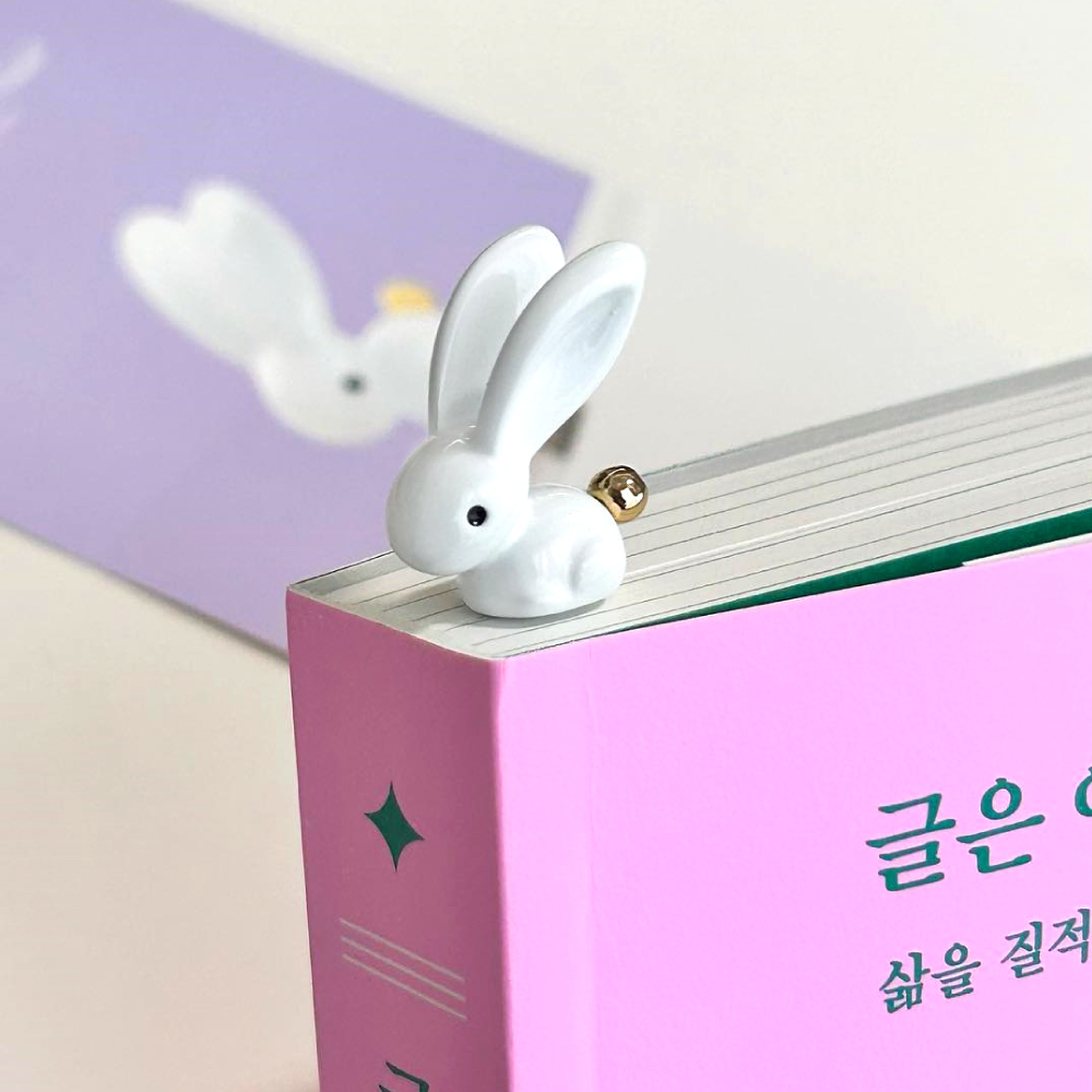 초클리 메타모포스 컬렉션 - 메탈 북마크 토끼 - 상품 이미지