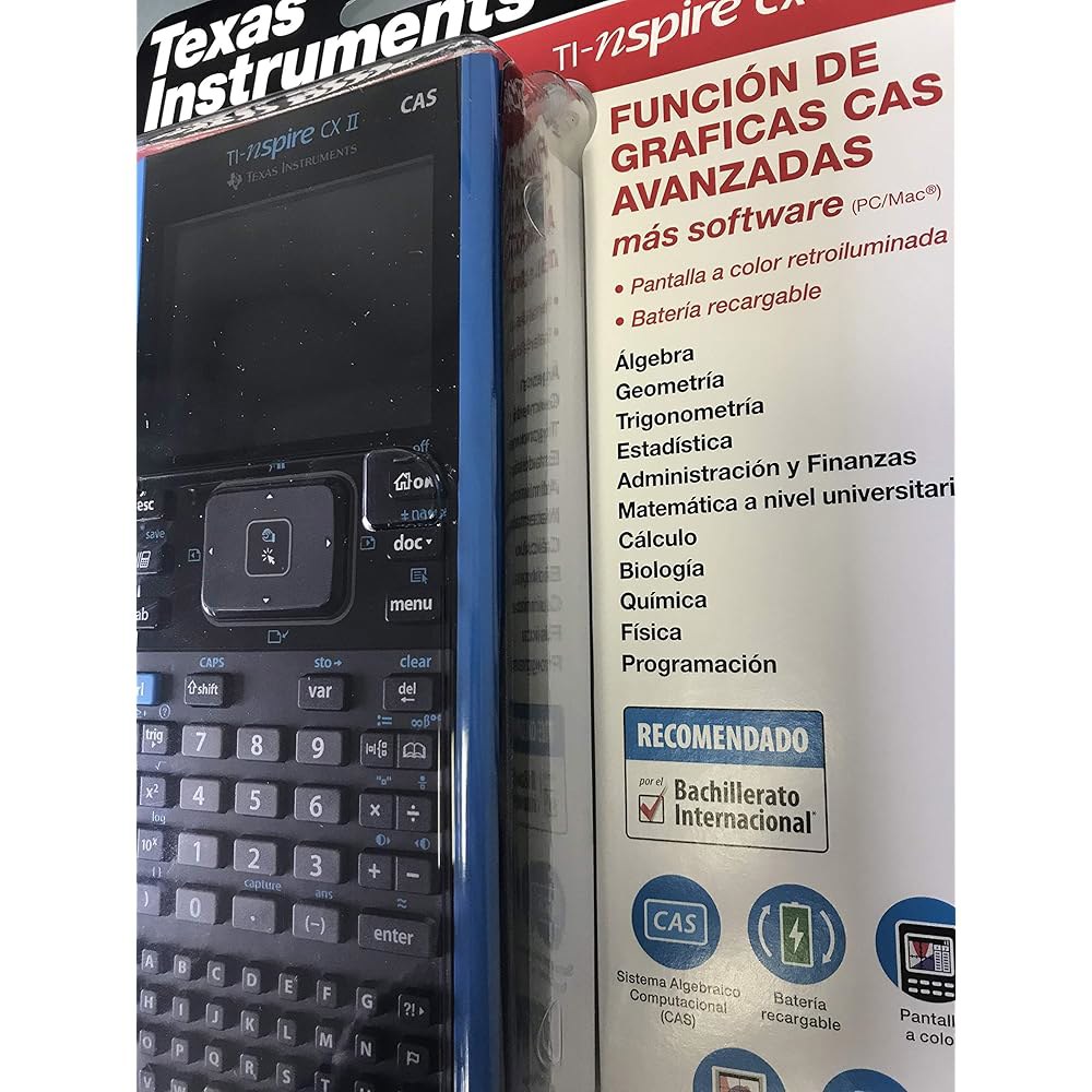 Texas Instrument Nspire CX II CAS 학생용 계산기 그래핑 소프트웨어 - 상품 이미지