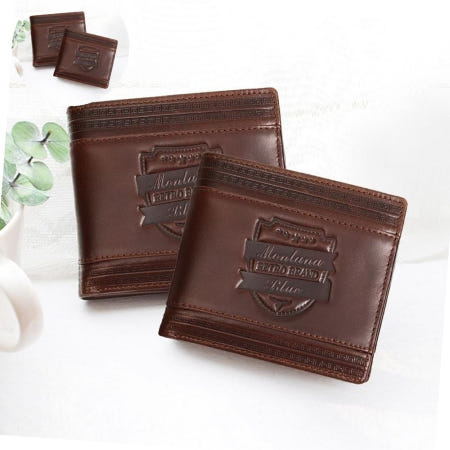 깔끔하고 심플한 디자인 부드러운 가죽 반지갑 304B