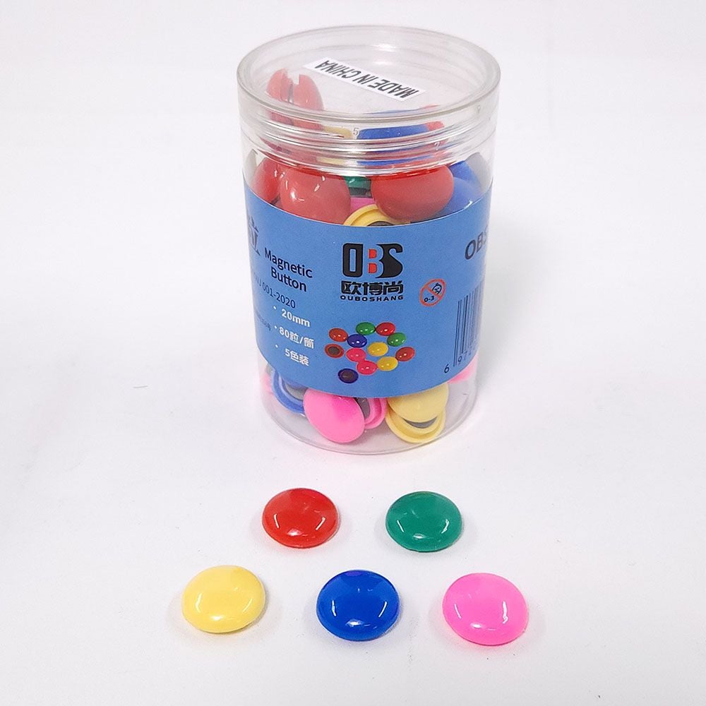 칠판 화이트보드 원형자석 20mm 80pc - 메인 이미지