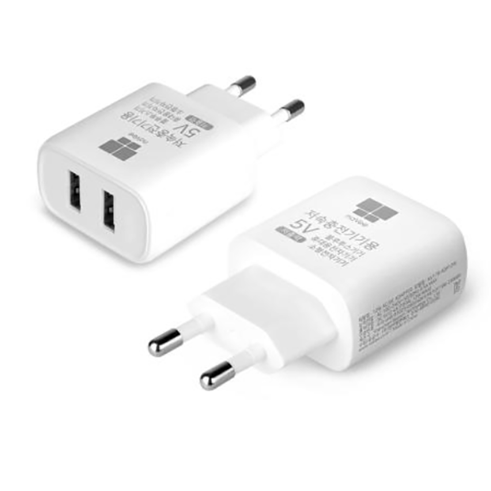올위버 5V 저속 충전기 저전력 저전압 USB 2구 A타입 어댑터 이미지 8