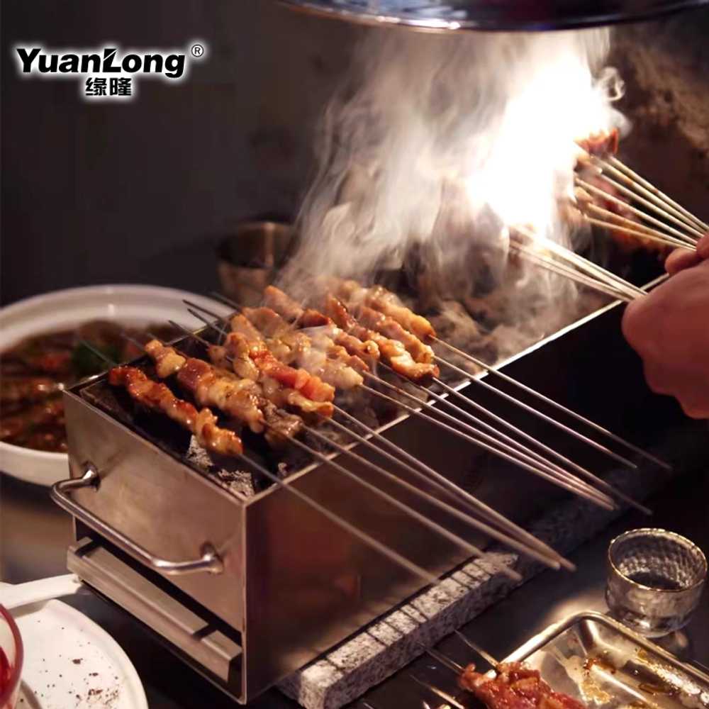 꼬치구이 그릴 삼겹살 야시장 바베큐 양꼬치 사각 긴 1.8T - 상세 이미지 2
