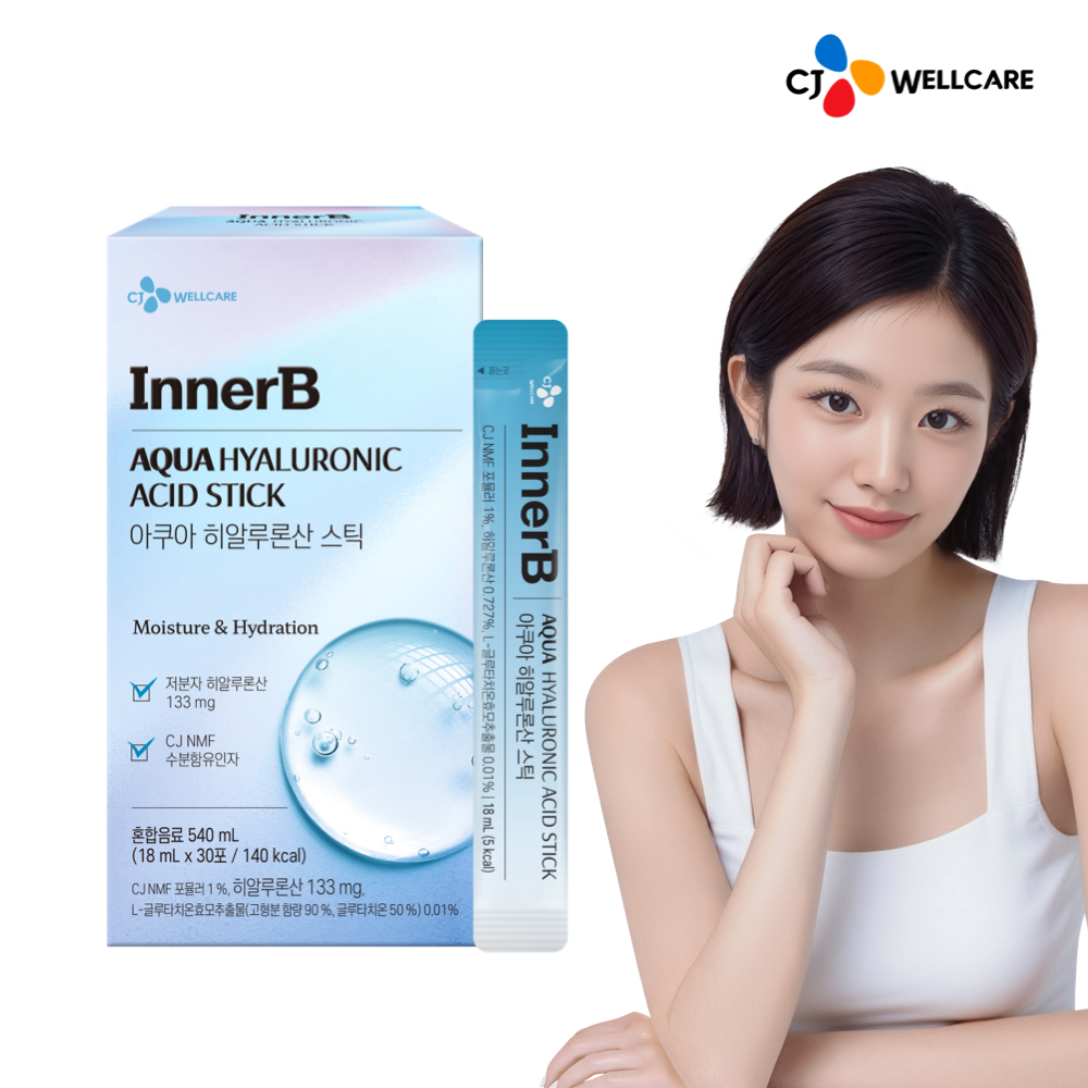 CJ 이너비 아쿠아 히알루론산 스틱 30포, 1개 제품 이미지