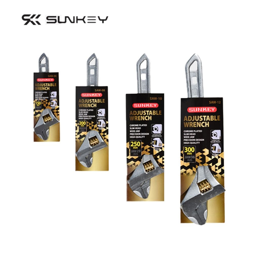 만능렌치 볼트너트 6인치 레버조절 SUNKEY 몽키스패너 - 상품 이미지