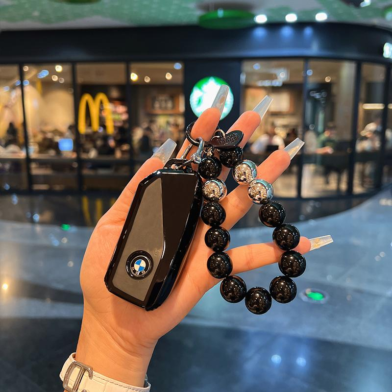 2024년형 BMW 5 시리즈 525Li케이스 530Li 쉘 X1 버클용 키 커버 2023년형 7씨리즈 X5 전용 체리블라썸 핑크+핑크 블리스터 비즈 - 상세 이미지 3