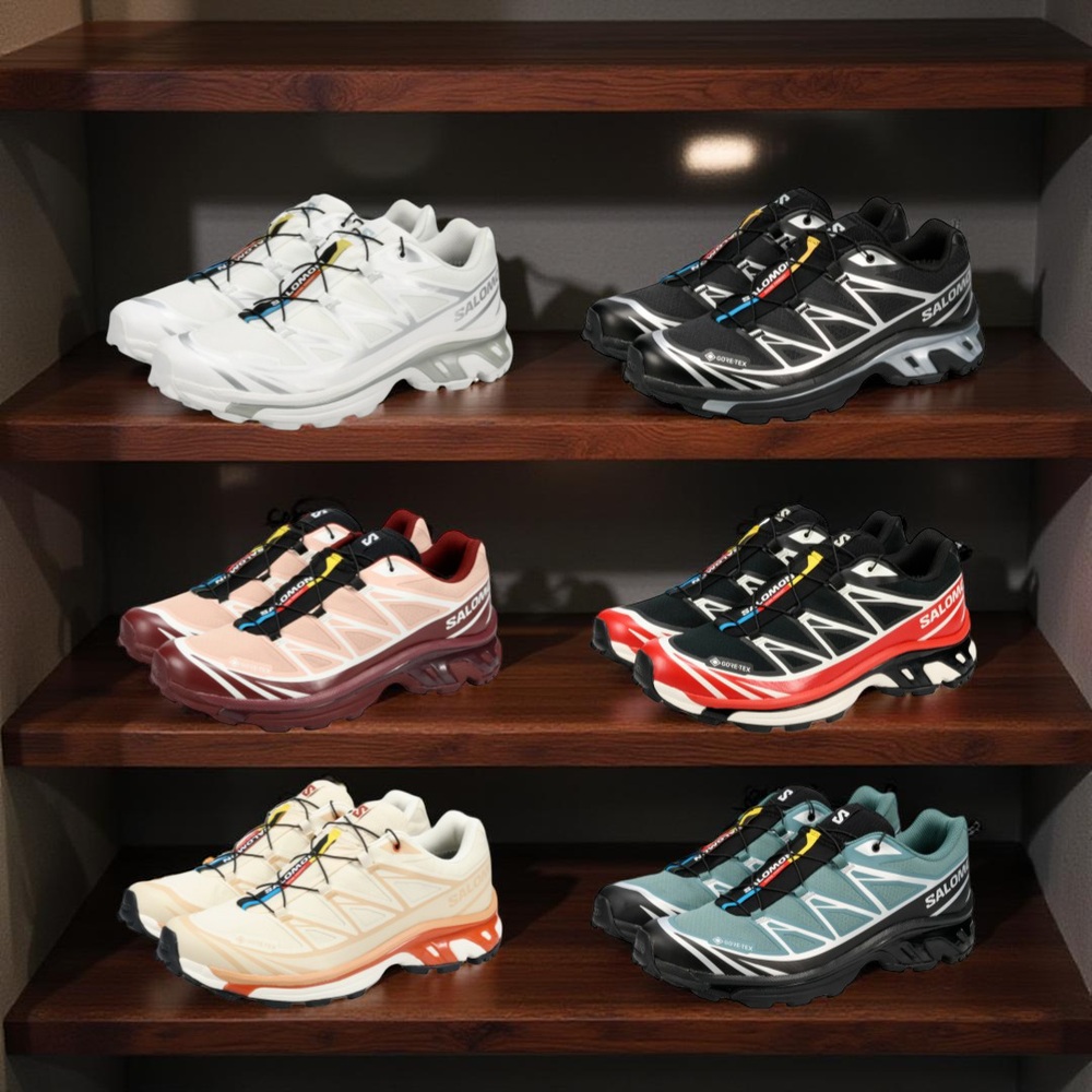 살로몬 XT-6 GTX 트레일 런닝화 스니커즈 남녀공용 로즈/타우니/블랙 265 - 상세 이미지 2
