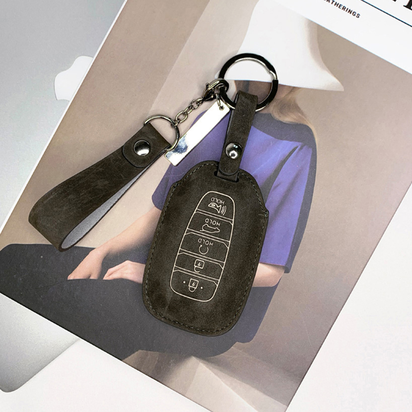 [오시에나] 현대 기아 자동차 가죽 스마트 차키케이스 키커버 세미셀렉티드 심플 에디션 - 상세 이미지 5