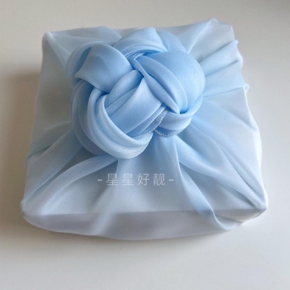 곶감 단지 원형 명절 베이킹 육각 선물 상자 포장 디저트 라이트 블루 50cm - 상세 이미지 3